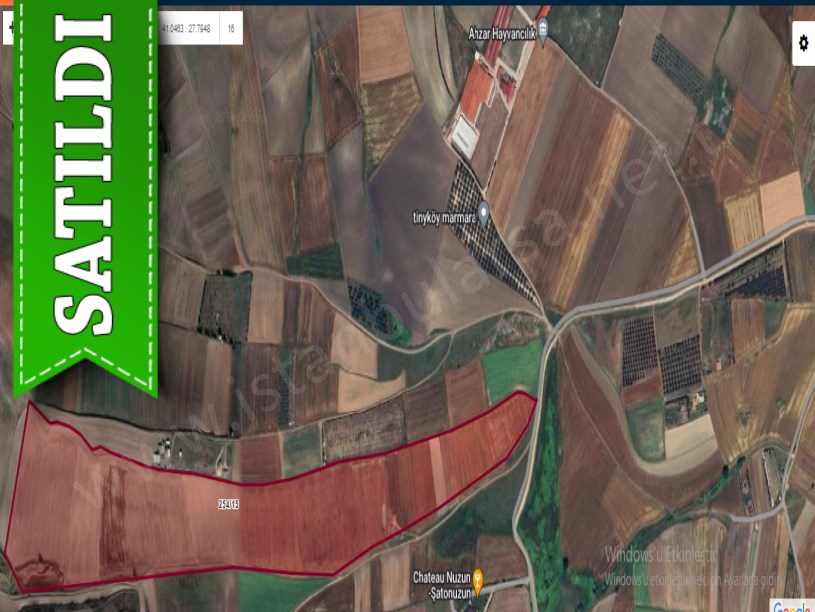 Tekirdağ Marmaraereğli Çeşmeli Mah Satılık Arsa , 181 M2 Evlerin Yakını Yolu Var
