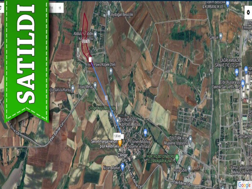 Arnavutköy Çilingirde Satılık Arsa , 250 m2 Çaplı Yolu Var