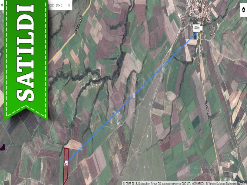  Tekirdağ Hayrabolu Temrezlide Satılık Tarla , 28,250 m2 Müstakil Yolu Var