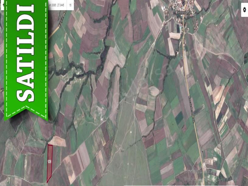  Tekirdağ Hayrabolu Temrezlide Satılık Tarla , 28,250 m2 Müstakil Yolu Var