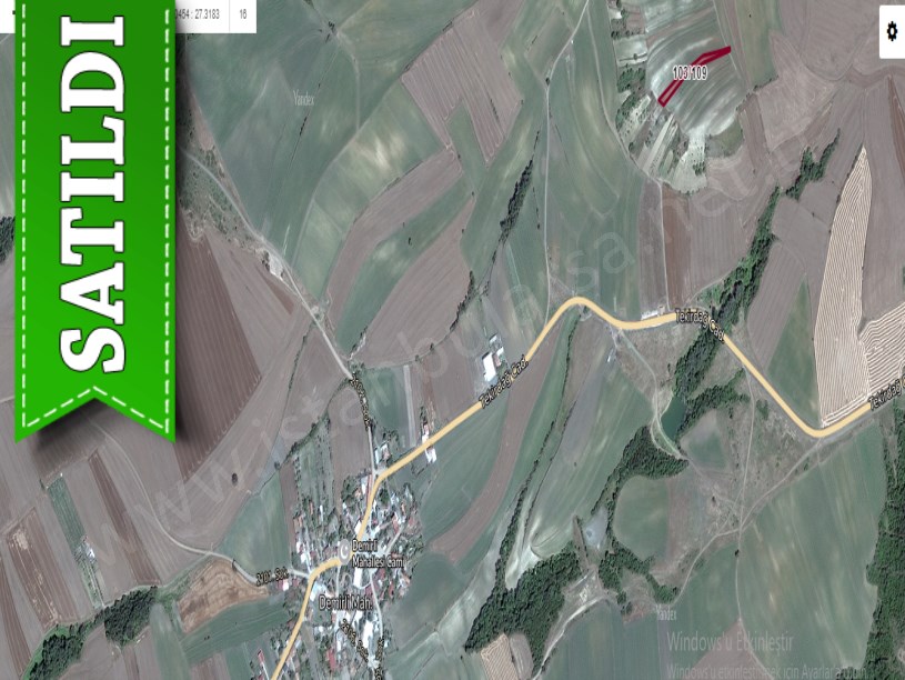 Tekirdağ Süleymanpaşa Demirli Mah Satılık Tarla , 1,604 M2 Yolu Var Müstakil
