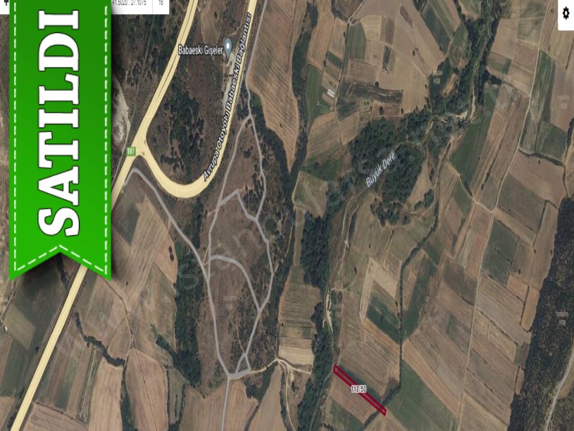 Kırklareli Babaeski Karamesutlu Köyünde Satılık Tarla , 2,625 M2 Yolu Var Müstakil