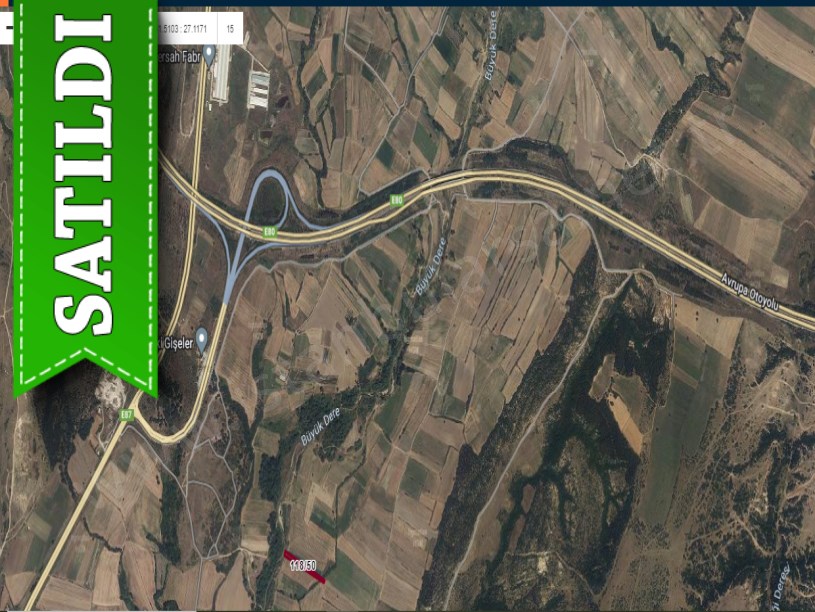 Kırklareli Babaeski Karamesutlu Köyünde Satılık Tarla , 2,625 M2 Yolu Var Müstakil