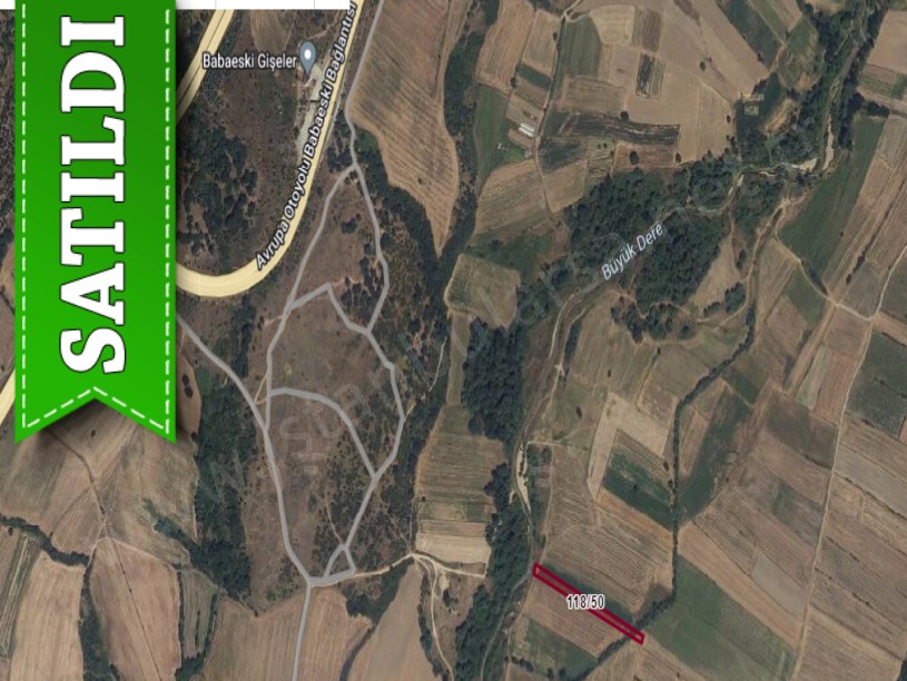 Kırklareli Babaeski Karamesutlu Köyünde Satılık Tarla , 2,625 M2 Yolu Var Müstakil