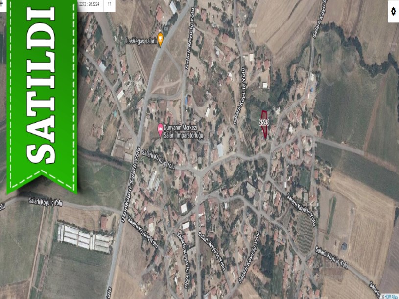 Edirne Uzunköprü Salarlı Köyünde Satılık Arsa , 530 m2 İmarlı Şehir Merkezinde 