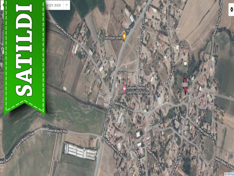 Edirne Uzunköprü Salarlı Köyünde Satılık Arsa , 530 m2 İmarlı Şehir Merkezinde 