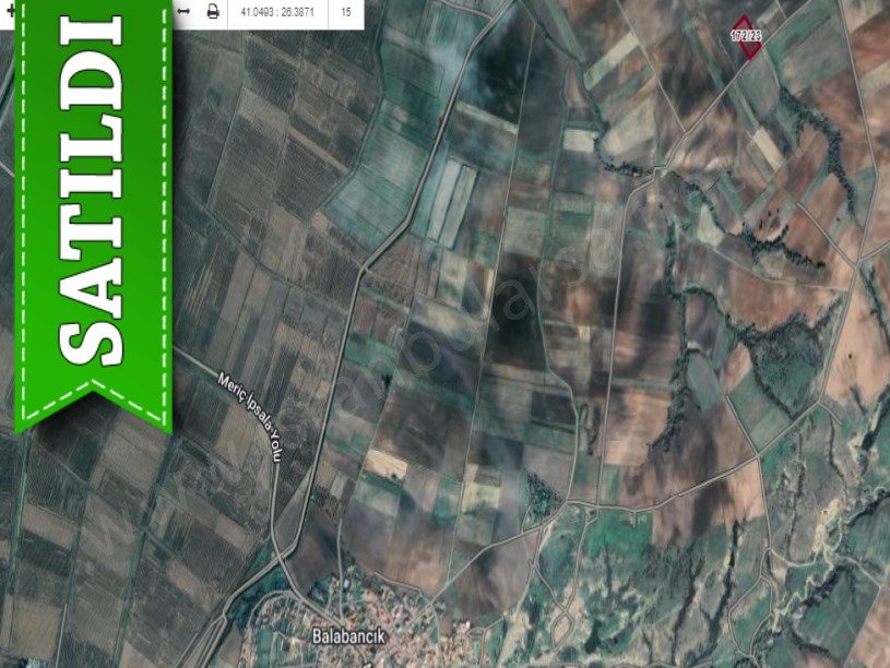 Edirne İpsala Balabancık Köyünde Satılık Tarla , 5,978 m2 Müstakil Yol Su Mevcut 