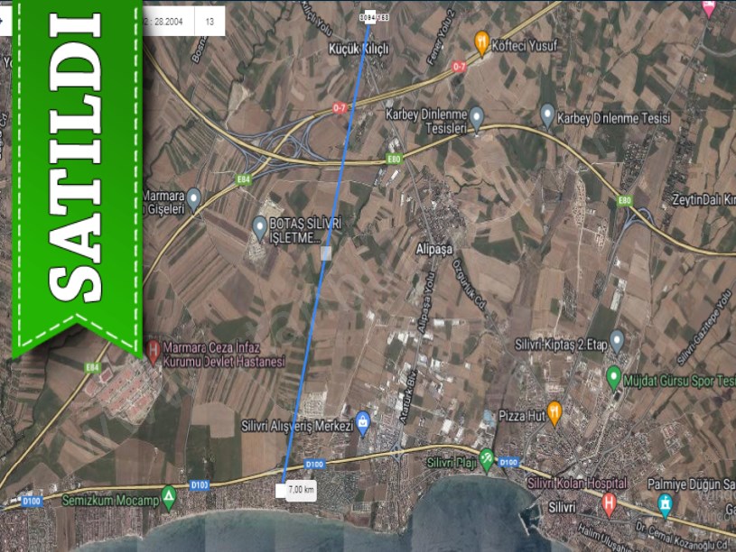 Silivri Küçükkılıçta Satılık Arsa , 530 m2 Çaplı Çevrili Yolu Var