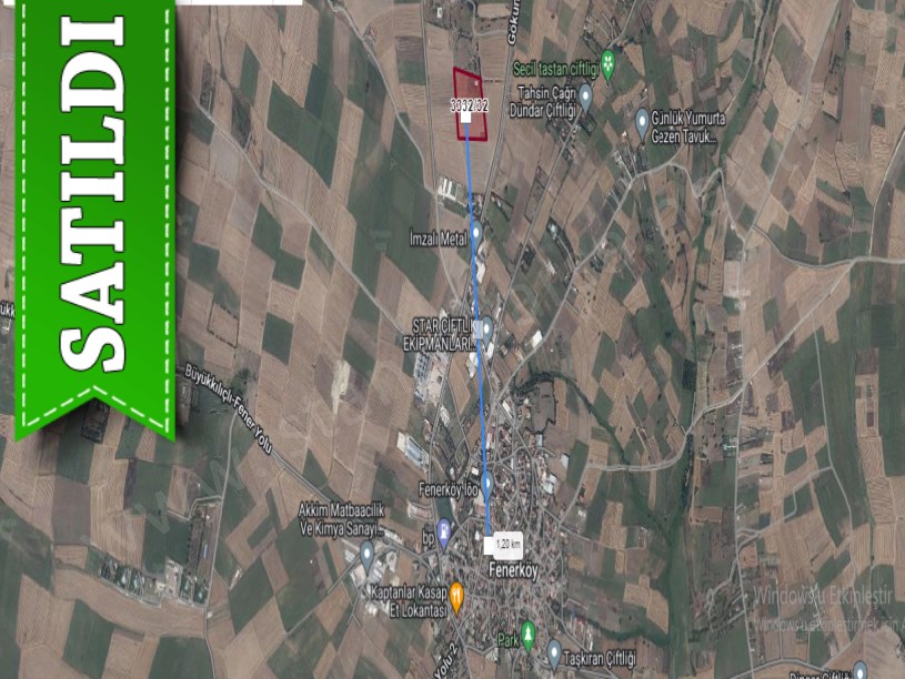 Silivri Fenerköyde Satılık Arsa , 1,760 M2 Tel Örgü İle Çevrili Çaplı