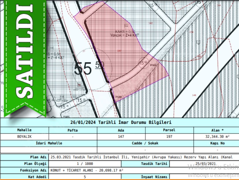 Arnavutköy Boyalıkta Satılık Arsa , 118 M2 Yolu Var 