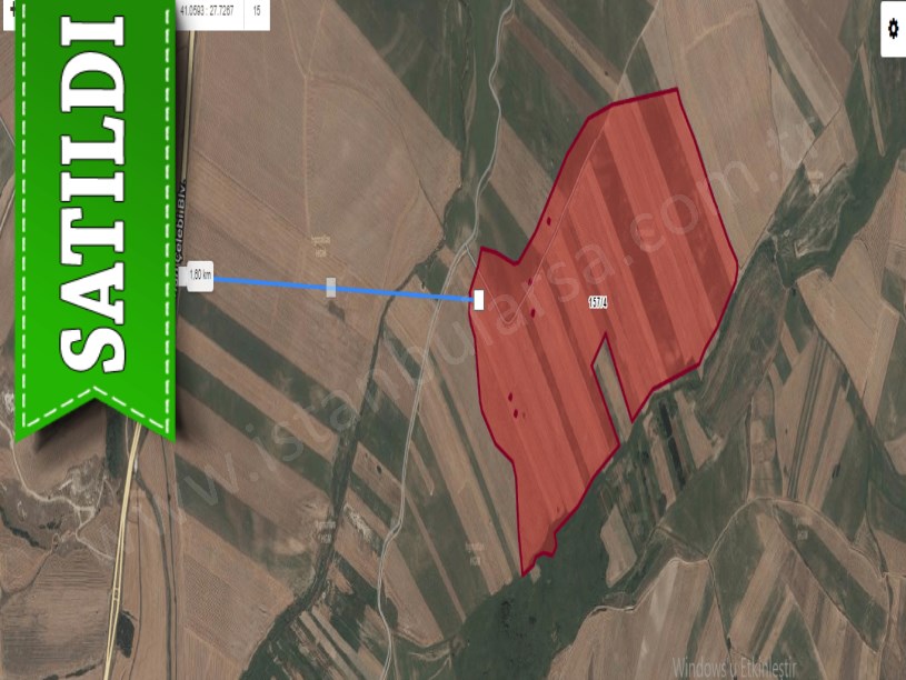 Tekirdağ Marmaraereğli Çeşmeli Mah Satılık Arsa , 610 M2 Hisseli Yolu Var