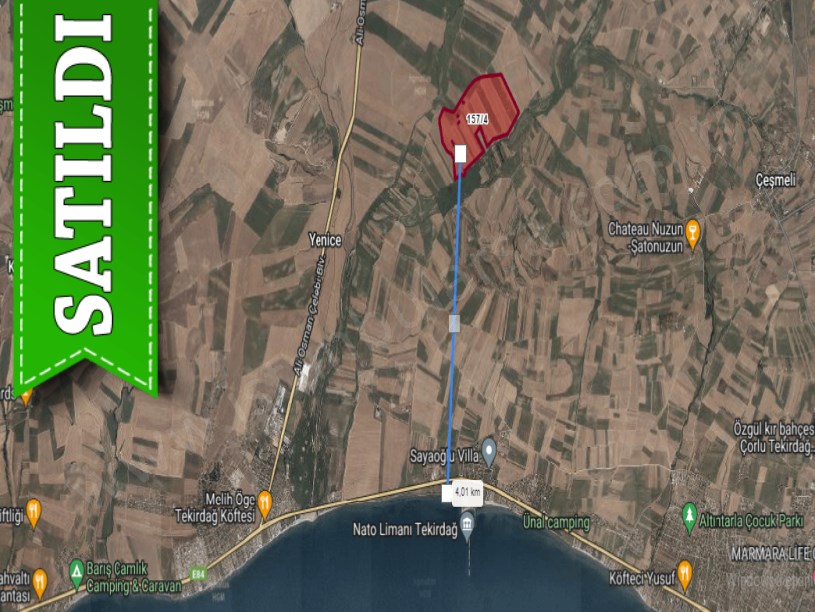 Tekirdağ Marmaraereğli Çeşmeli Mah Satılık Arsa , 610 M2 Hisseli Yolu Var