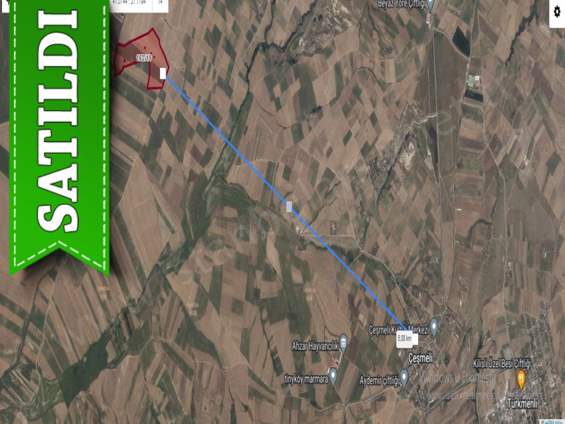 Tekirdağ Marmaraereğli Çeşmeli Mah Satılık Arsa , 378 m2 Hisseli 