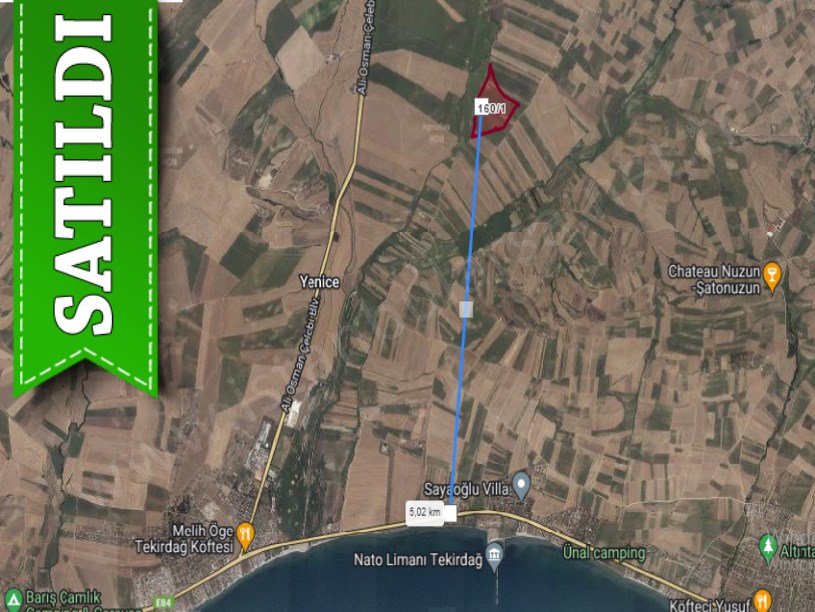 Tekirdağ Marmaraereğli Çeşmeli Mah Satılık Arsa , 213 M2 Hisseli 