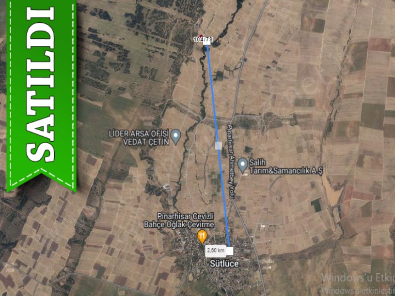 Kırklareli Pınarhisar Sütlüce Satılık Arsa , 401 M2 Yolu Var Evlerin Yakını