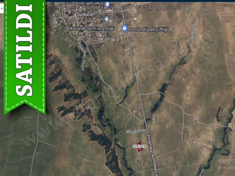 Kırklareli Pınarhisar Sütlüce Satılık Arsa , 784 m2 Hisseli