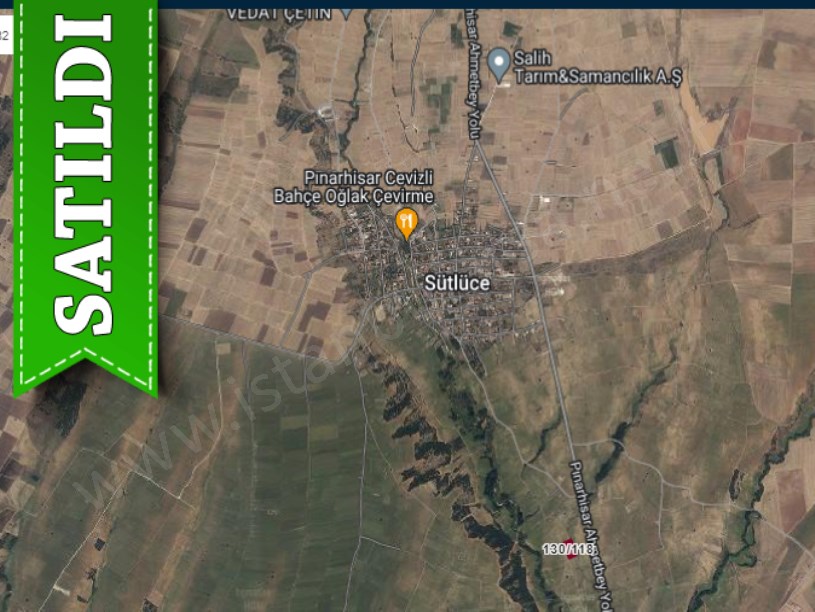 Kırklareli Pınarhisar Sütlüce Satılık Arsa , 784 m2 Hisseli