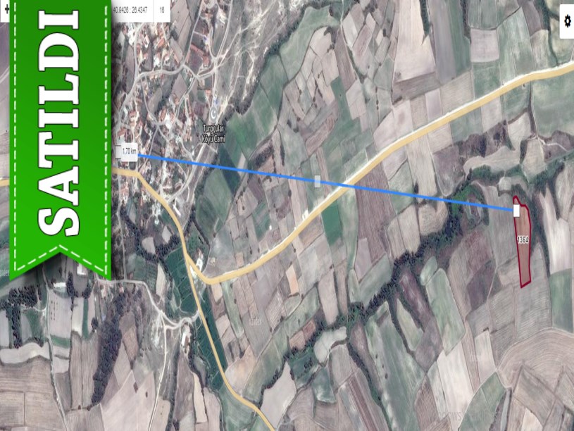 Edirne İpsala Turpçular Köyü Satılık Arsa , 266 M2 Yolu Var Hisseli