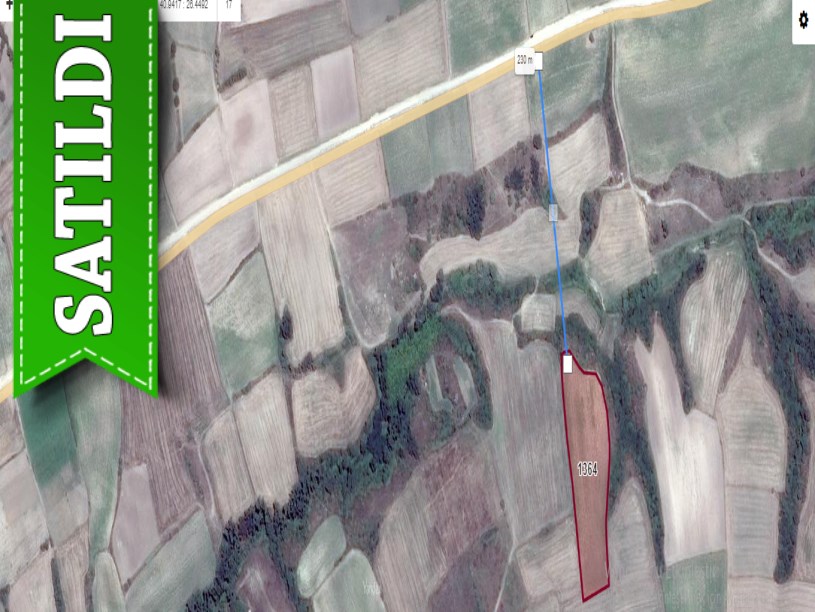 Edirne İpsala Turpçular Köyü Satılık Arsa , 266 M2 Yolu Var Hisseli