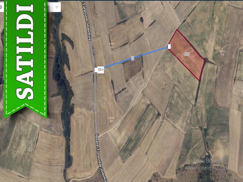 Edirne İpsala Turpçular Köyü Satılık Arsa , 286 M2 Yolu Var 