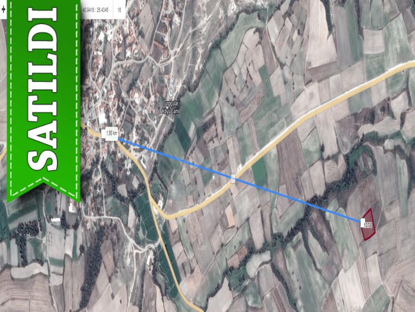 Edirne İpsala Turpçular Köyü Satılık Arsa , 249 m2 Hisseli