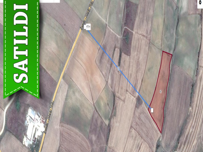 Edirne İpsala Turpçular Köyü Satılık Arsa , 415 M2 Yolu Var