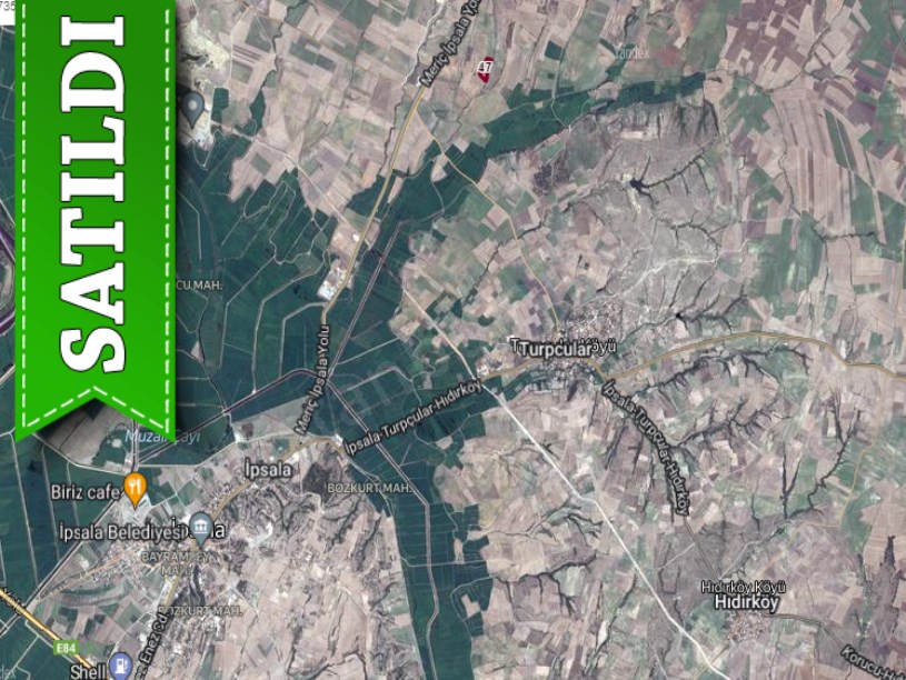 Edirne İpsala Turpçular Köyü Satılık Arsa , 415 M2 Yolu Var