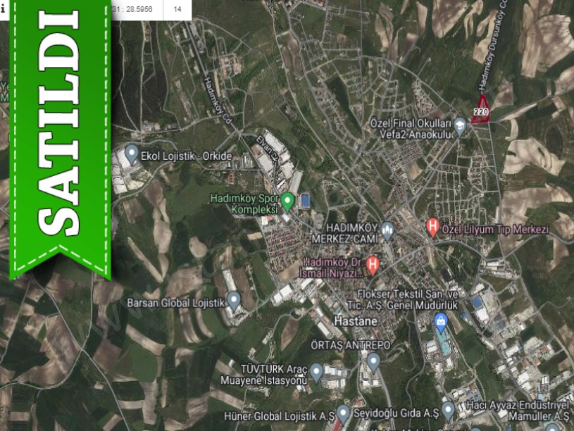 Arnavutköy Hadımköyde Satılık Arsa , 240 M2 Cadde Cephe Çevrili 