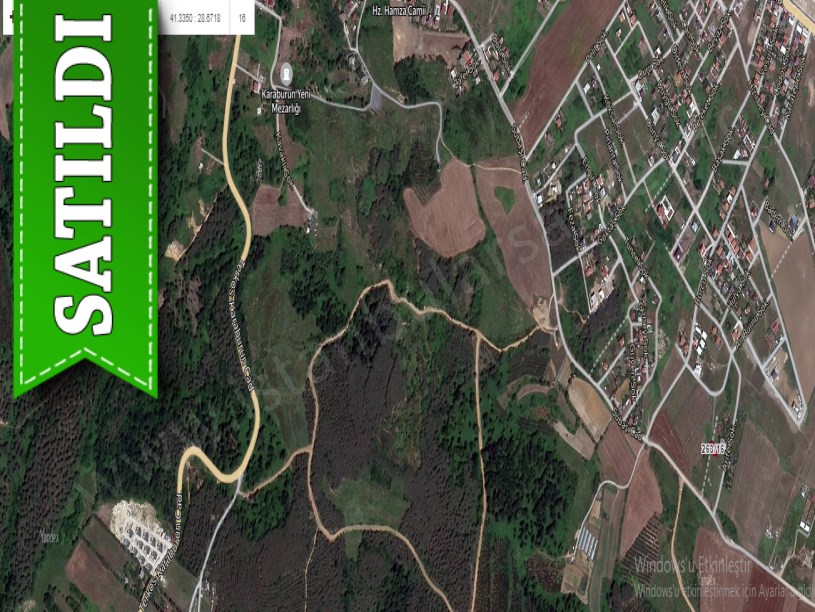 Arnavutköy Karaburunda Satılık Arsa , 278 M2 İmarlı İfrazlı Müstakil