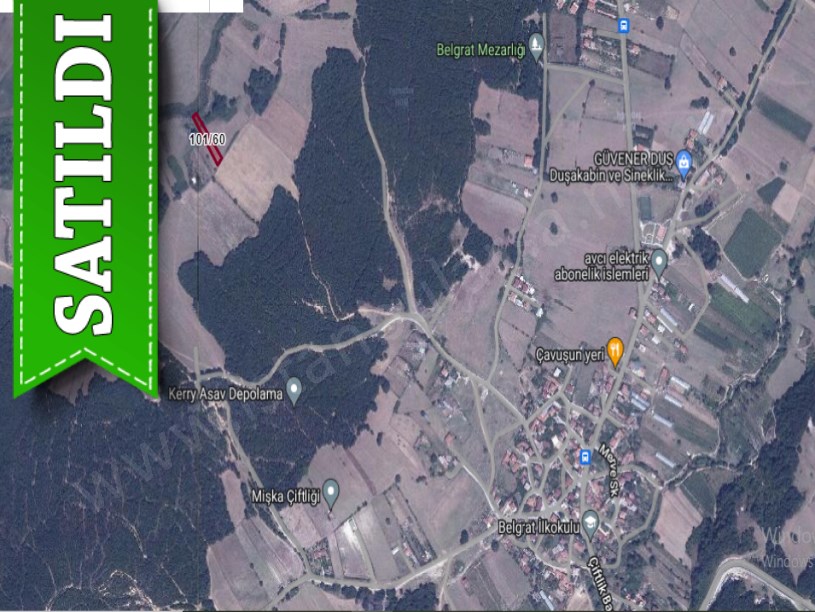 Çatalca Belgratta Satılık Arsa ,998 M2 Müstakil Yolu Var