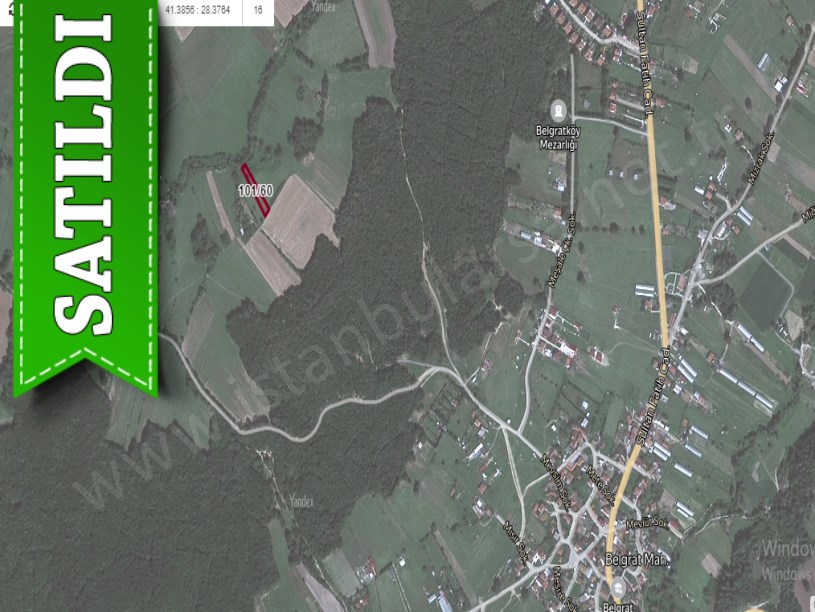 Çatalca Belgratta Satılık Arsa ,998 M2 Müstakil Yolu Var