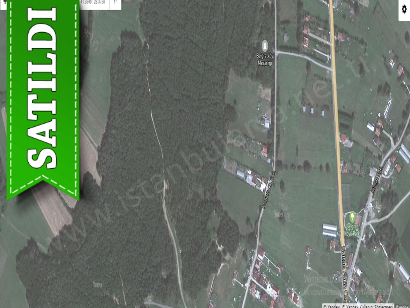 Çatalca Belgratta Satılık Arsa ,998 M2 Müstakil Yolu Var