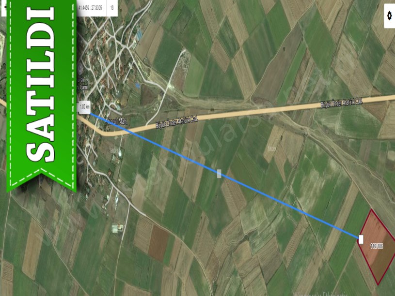 Tekirdağ Saray Yuvalıda Satılık Arsa , 960 M2 Yolu Var Meraya Cephe
