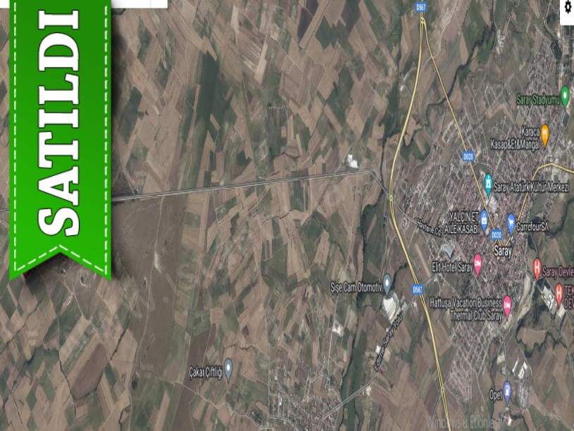 Tekirdağ Saray Yuvalıda Satılık Arsa , 960 M2 Yolu Var Meraya Cephe