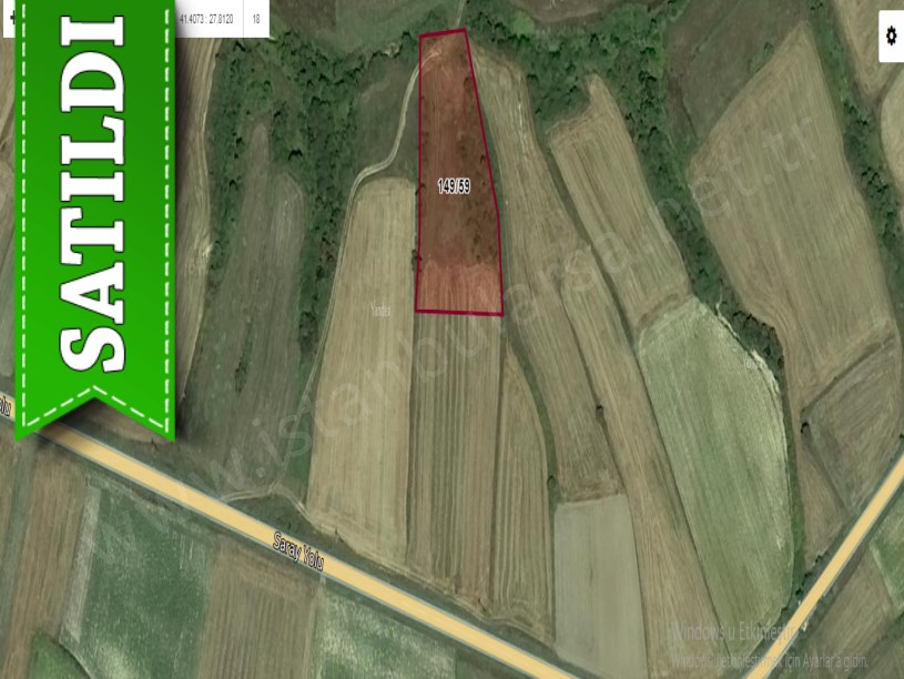 Tekirdağ Saray Kurtderede Satılık Tarla , 4,500 M2 Yolu Var Müstakil