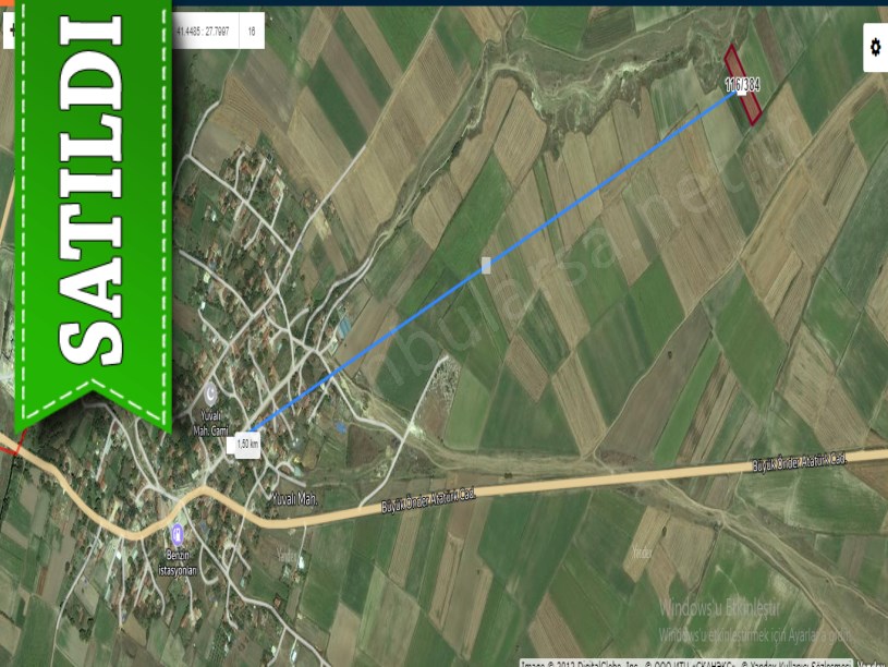 Tekirdağ Saray Yuvalıda Satılık Tarla , 3,700 m2 Müstakil Yolu Var
