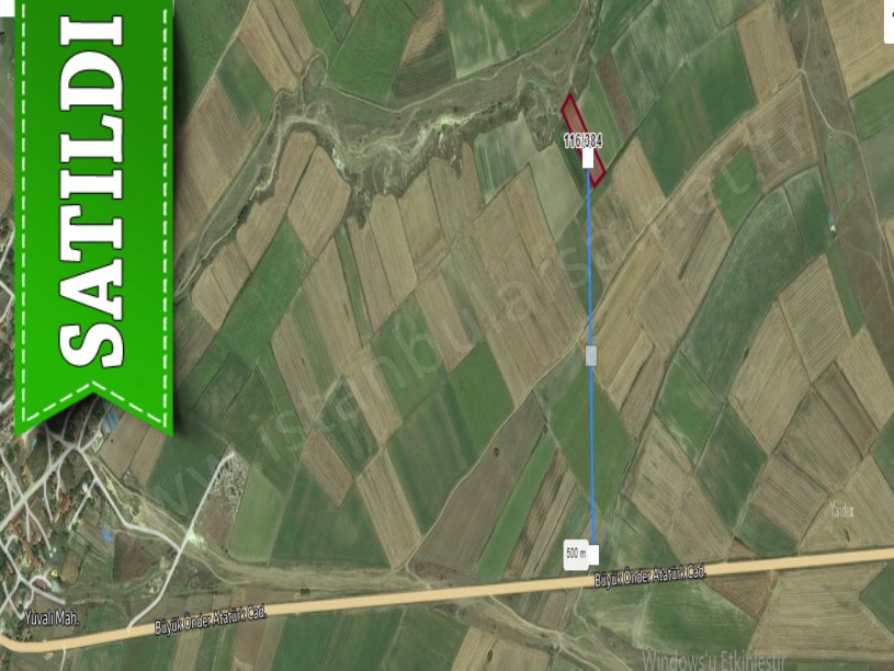 Tekirdağ Saray Yuvalıda Satılık Tarla , 3,700 m2 Müstakil Yolu Var