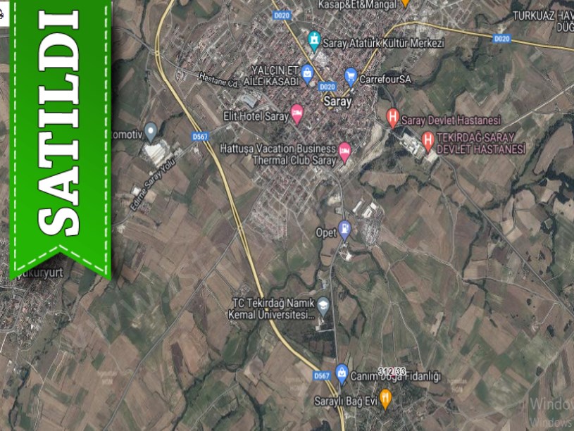 Tekirdağ Saray Ayaspaşada Satılık Tarla , 2 Dönüm Evlerin Yakını Müstakil