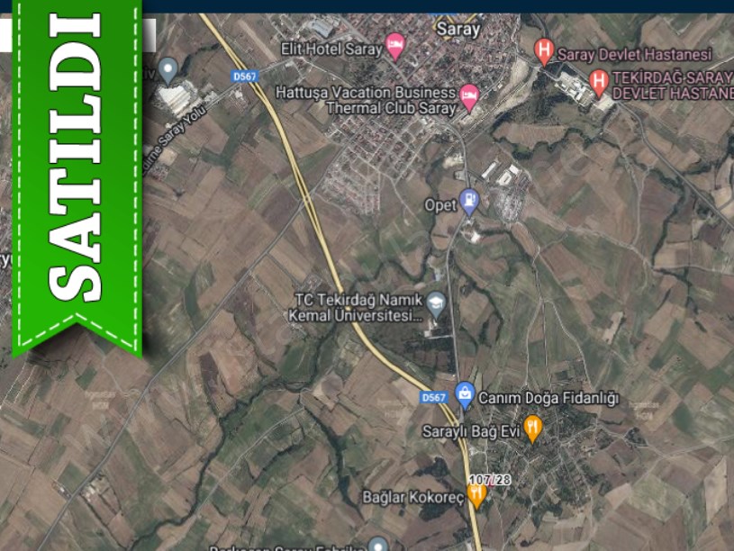 Tekirdağ Saray Ayaspaşada Satılık Tarla , 1,700 M2 Bağ Yeri Evlerin Yakını 