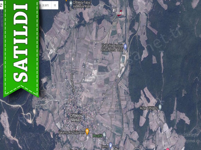 Çatalca Çiftlikköyde Satılık Arsa , 226 M2 Hisseli Yolu Var Evlerin Yakını