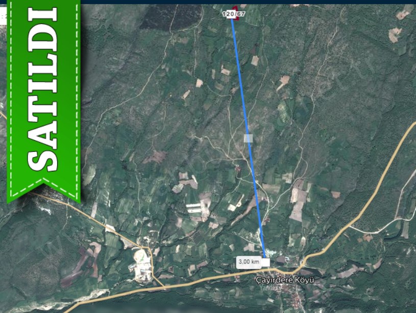 Kırklareli Pınarhisar Çayırdere Satılık Tarla , 2,872 m2 Resmi Yolu Var Hisseli