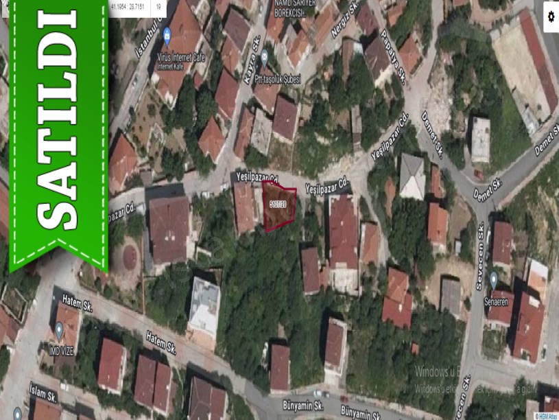 Arnavutköy Taşolukta Satılık Arsa , 192 M2 Cadde Cephe 4 Kat İmarlı