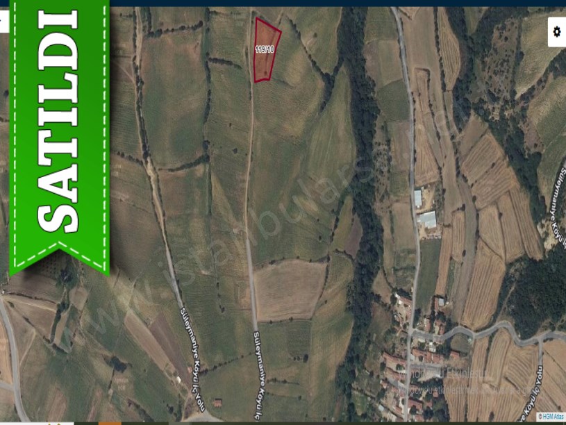 Edirne Uzunköprü Süleymaniye Köyü Satılık Tarla , 2,562 m2 Müstakil Yolu Var