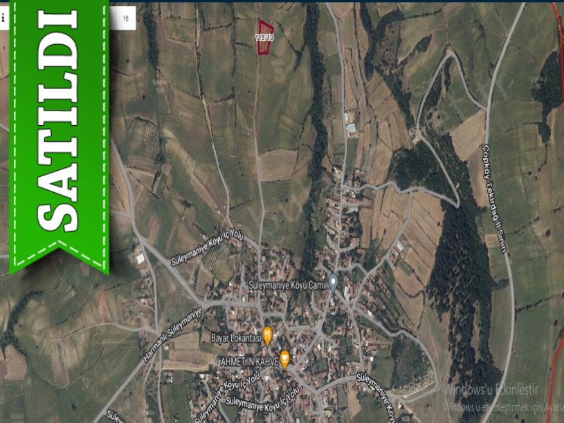 Edirne Uzunköprü Süleymaniye Köyü Satılık Tarla , 2,562 m2 Müstakil Yolu Var