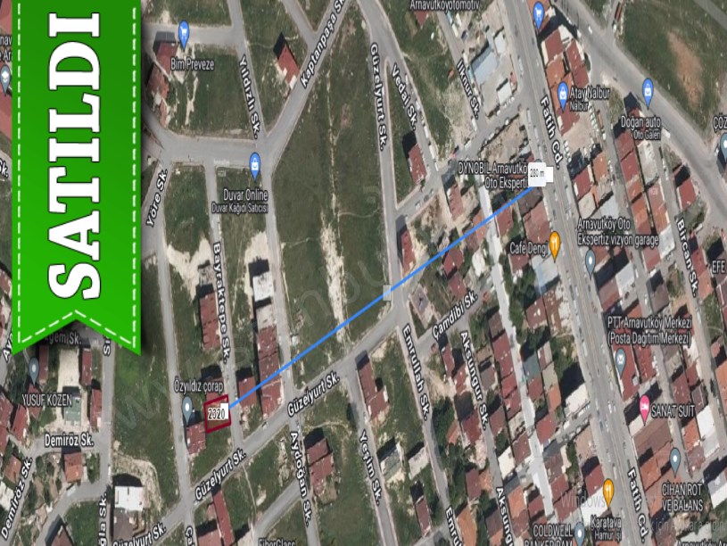 Arnavutköy Mustafa Kemalpaşa Mah Satılık Arsa , 208 m2 3 Kat İmarlı Merkezde 