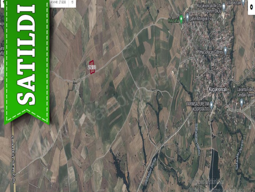Tekirdağ Saray Küçükyoncalı Mah , Satılık Arsa , 1,486 m2 Çaplı Yola Cephe Yerleşime Yakın