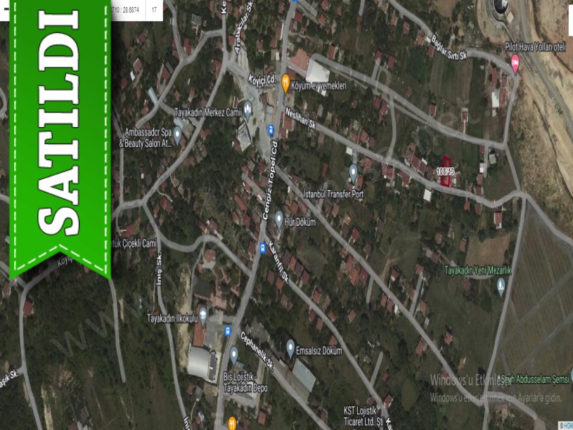 Arnavutköy Tayakadın Satılık Arsa , 250 m2 Çevrili Hisseli  Konut İmarlı