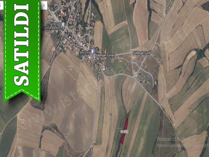 Edirne Uzunköprü Sultanşah Köyünde Satılık Tarla , 2,600 m2 Müstakil Asfalta Yakın 