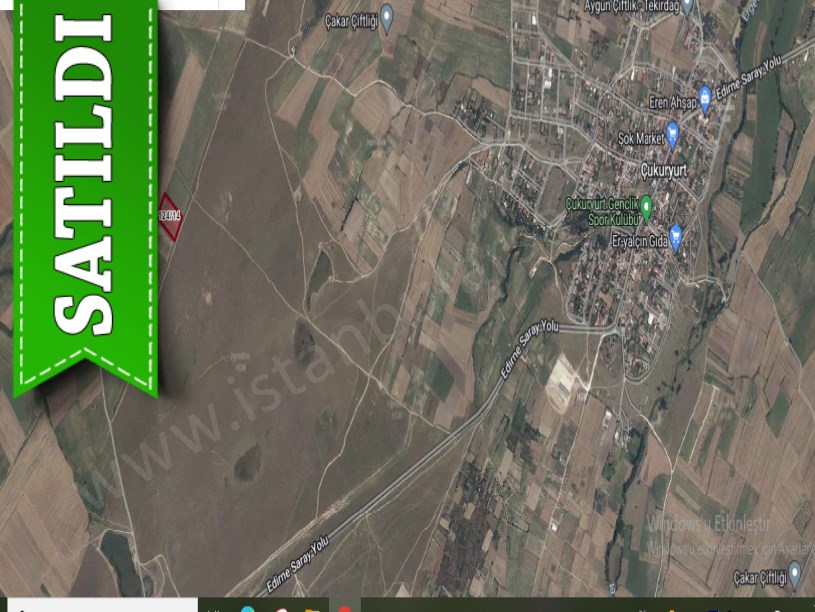 Tekirdağ Saray Yuvalıda Satılık Tarla , 10,065 m2 Meraya Cephe Müstakil Yolu Var