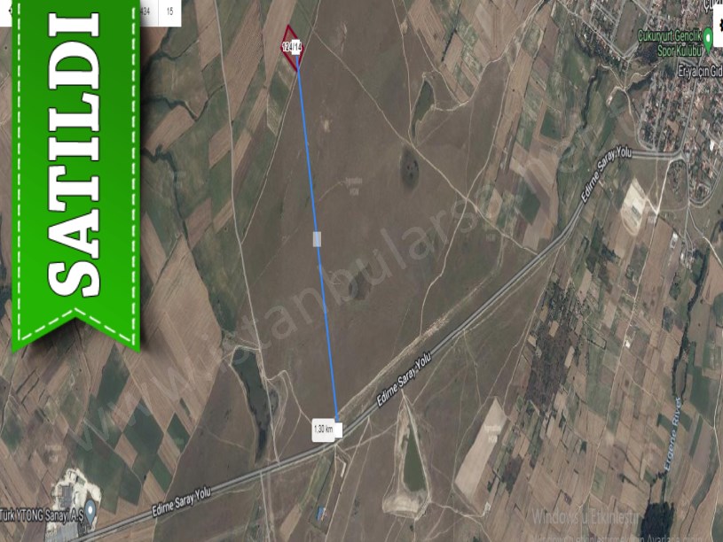 Tekirdağ Saray Yuvalıda Satılık Tarla , 10,065 m2 Meraya Cephe Müstakil Yolu Var